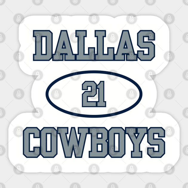 DALLAS COWBOYS DEION SANDERS / EZEKIEL ELLIOTT #21 Sticker by capognad